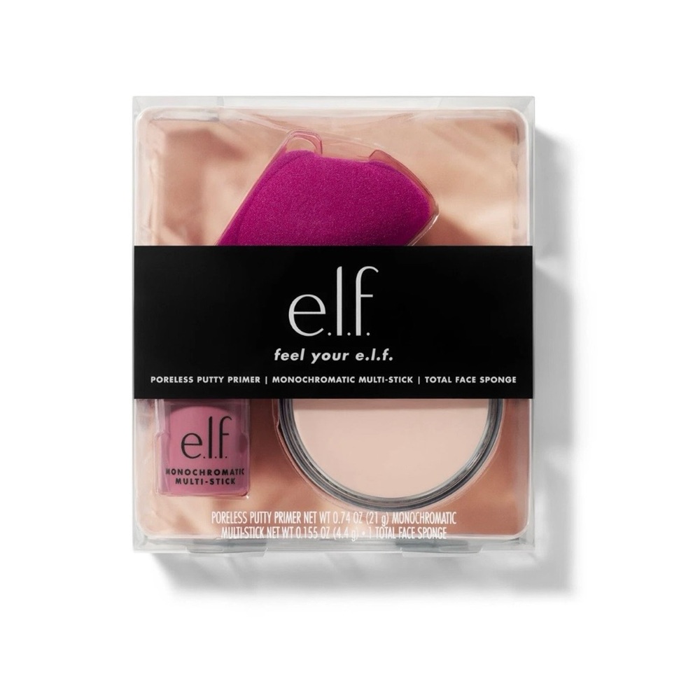 ELF Feel Your e.l.f. Poreless Putty Primer Monochromatic stick total face Sponge
